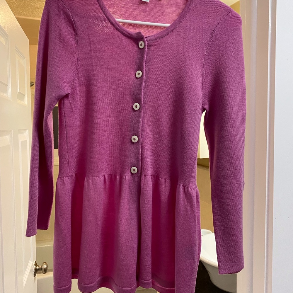 Boden Pink and Yellow Knit Sweater